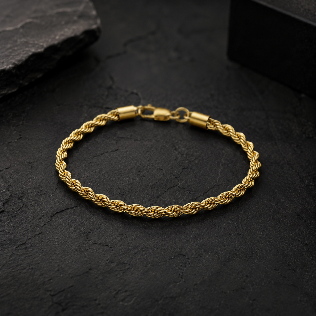 KUSARI — Bracelet Chaîne Torsadée