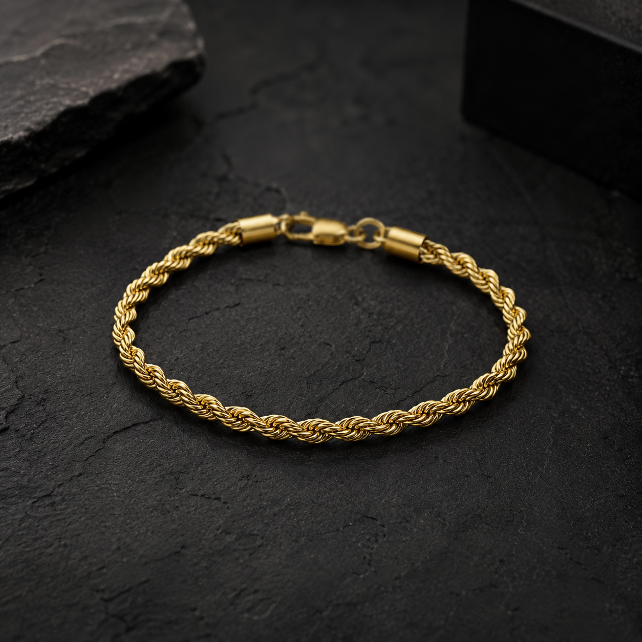 KUSARI — Bracelet Chaîne Torsadée