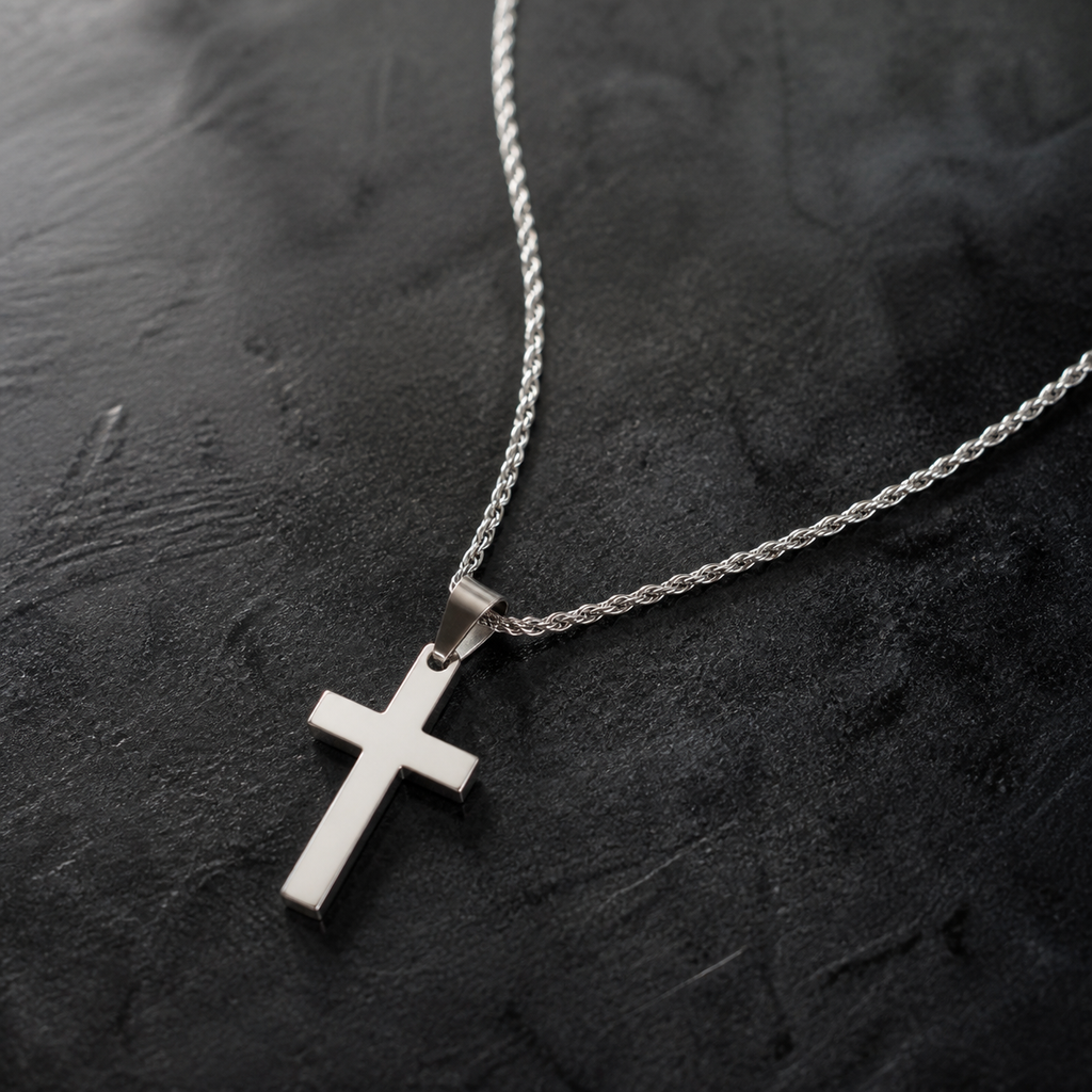 JUJIKA — Collier Croix Chaîne Serpent