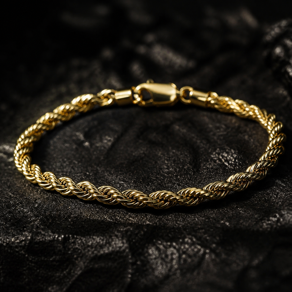 KUSARI — Bracelet Chaîne Torsadée