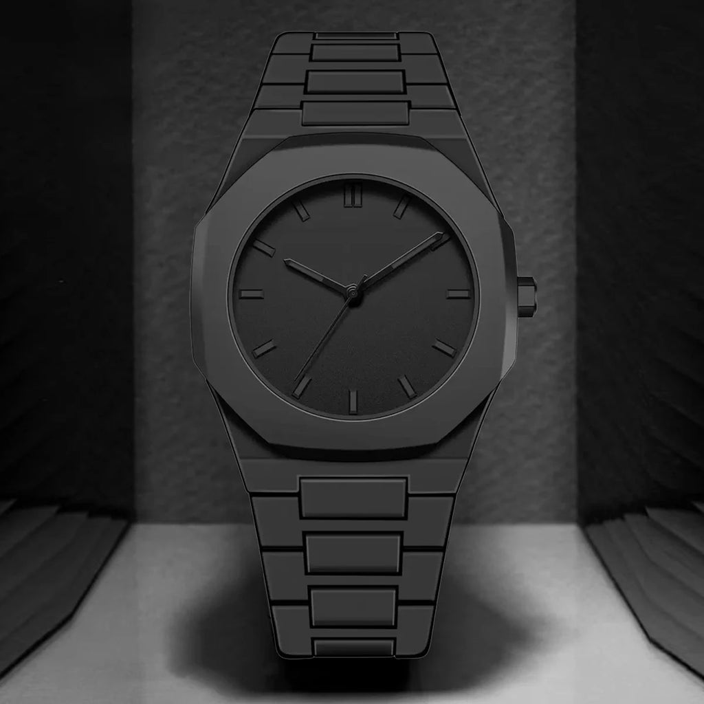 YORU — Montre Octogonale Noire