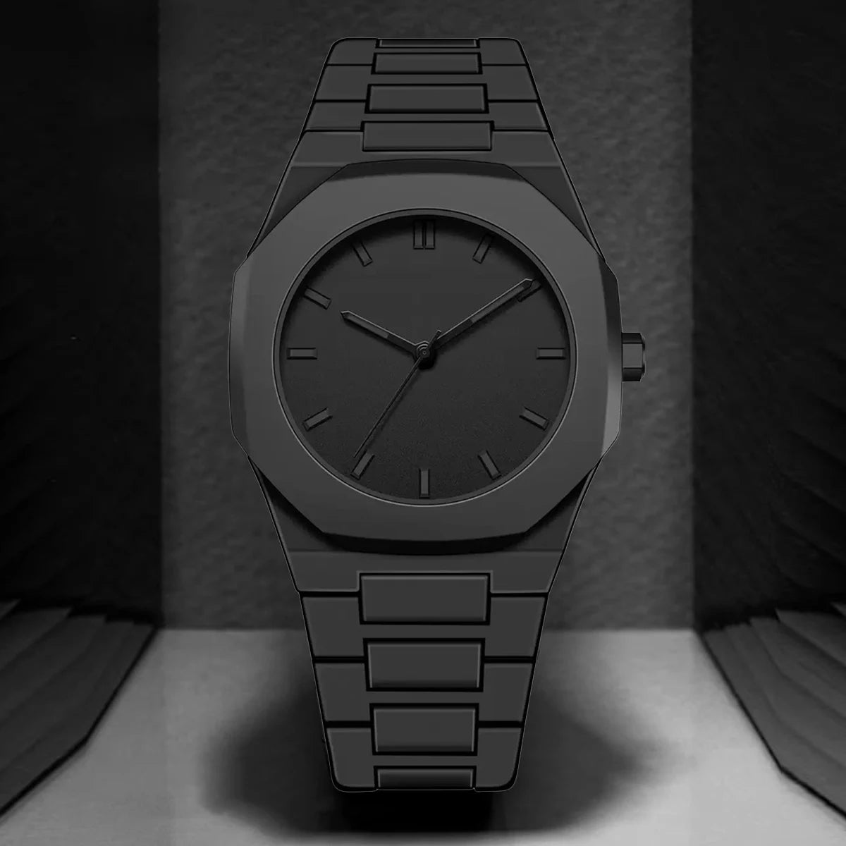 YORU — Montre Octogonale Noire