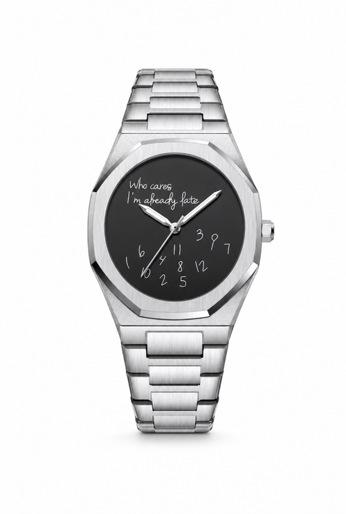 ATO — Montre Homme Cadran "Who Cares I'm Already Late"