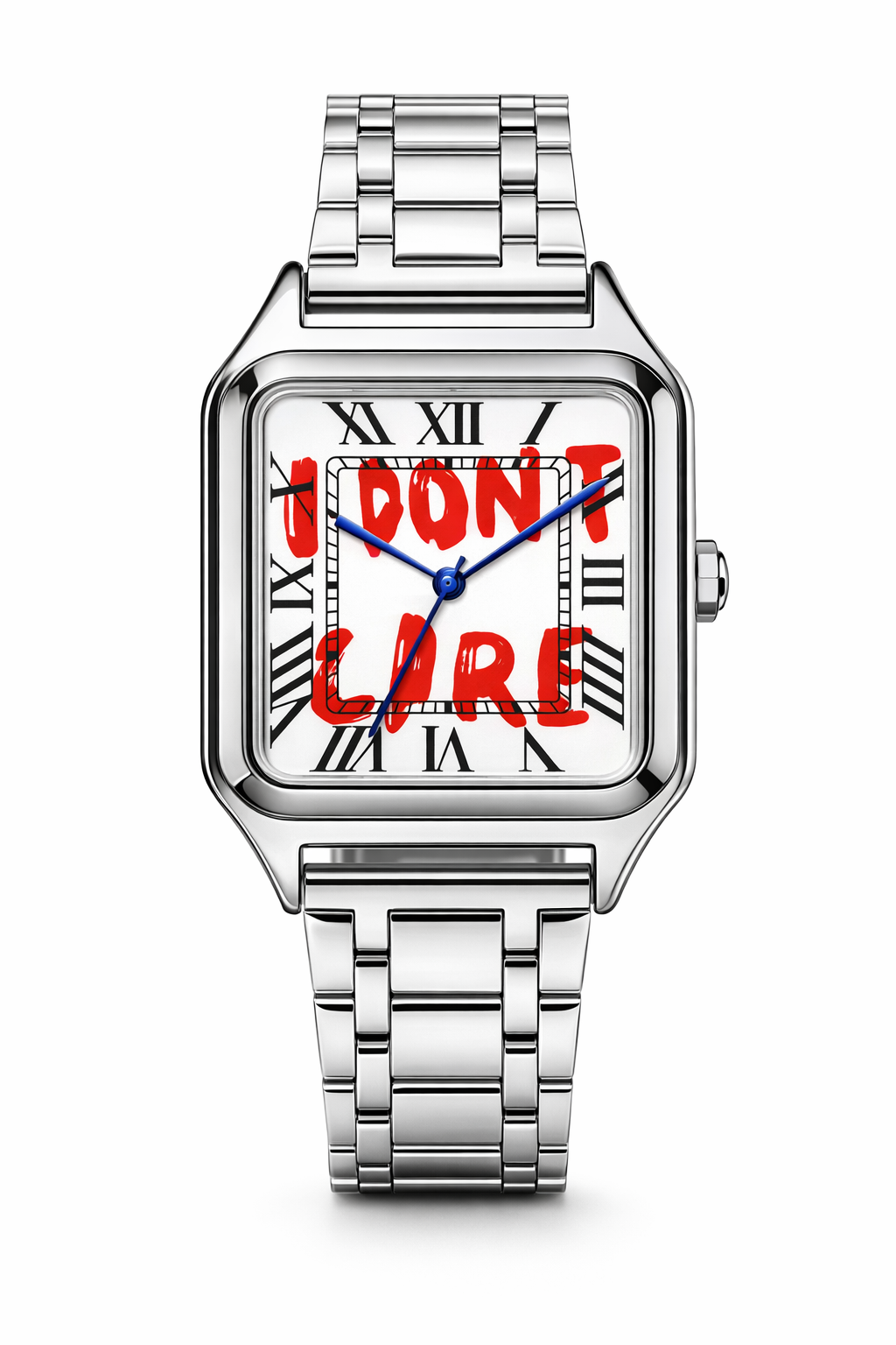 KAKU — Montre Homme Cadran Carré Acier Inoxydable