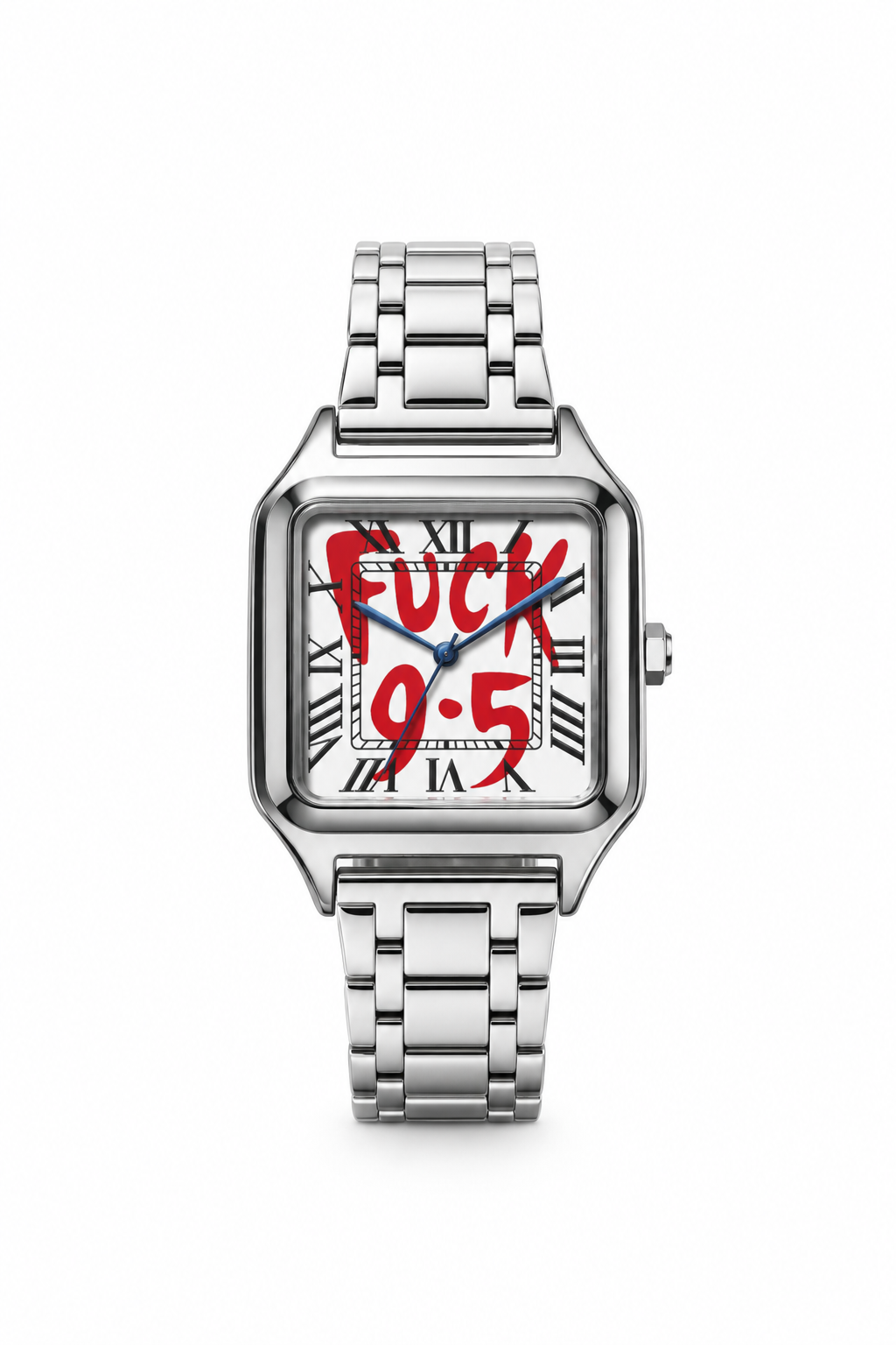 KAKU — Montre Homme Cadran Carré Acier Inoxydable