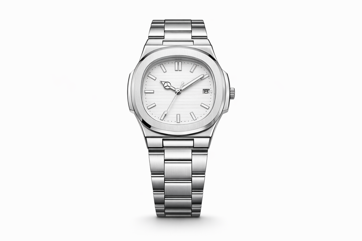 SUI — Montre Homme Bracelet Intégré Acier Inoxydable