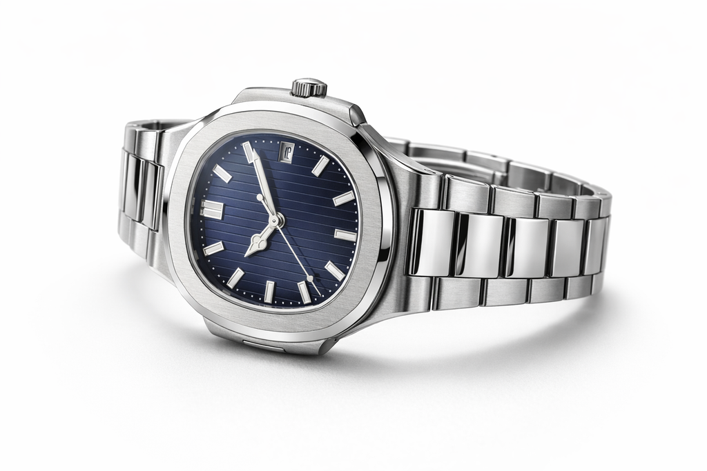 SUI — Montre Homme Bracelet Intégré Acier Inoxydable