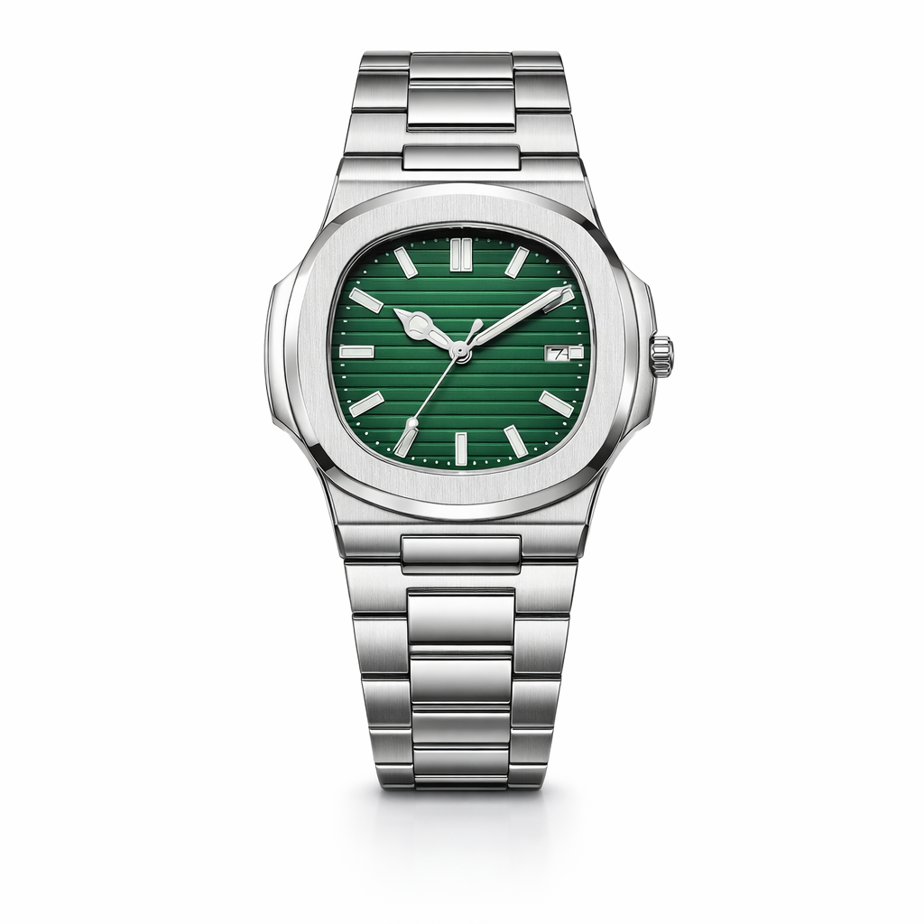 SUI — Montre Homme Bracelet Intégré Acier Inoxydable