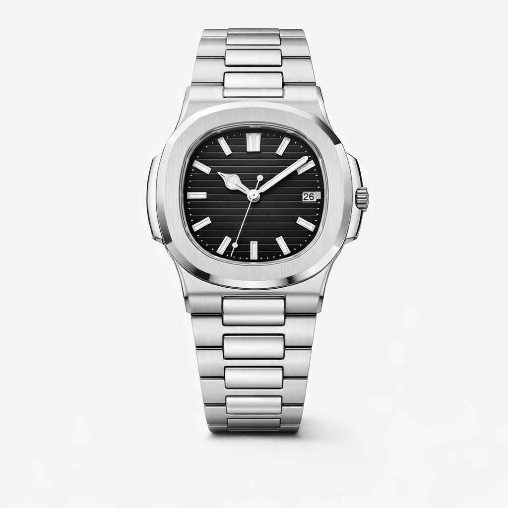 SUI — Montre Homme Bracelet Intégré Acier Inoxydable