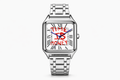 KAKU — Montre Homme Cadran Carré Acier Inoxydable